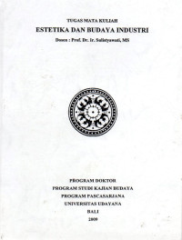 Image of Tugas Mata Kuliah Estetika dan Budaya Industri