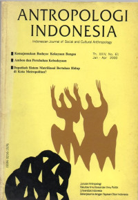 Image of Antropologi Indonesia: Indonesian Journal of Social and Cultural Anthropology