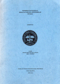 Image of Pendekatan Budaya sebagai Sarana Penginjilan di Bali (Disertasi)