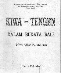 Image of Kiwa-Tengen dalam Budaya Bali