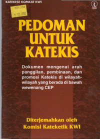 Image of Pedoman Untuk Katekis