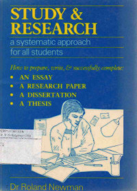 Image of Study & Research : A Systematic Approach for All Students