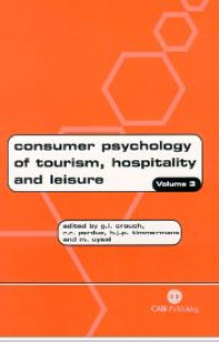 Image of Consumer psychology of tourism, hospitality and leisure (E-Book)